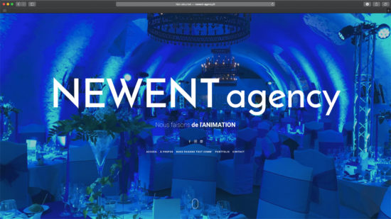 Conception site internet pour NEWENT agency